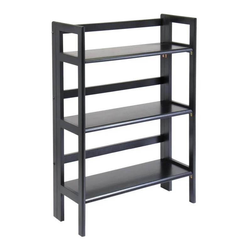 Black Terry Folding Bookcase & BookshelfSKU: 20896