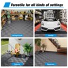 Jocoevol 12-Pcs Interlocking Tile, 12" x 12" Indoor/Outdoor Self-Drainage Interlocking