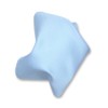 Color sólido Hankerchief bolsillo cuadrado pañuelo pañuelos para hombre, Celeste