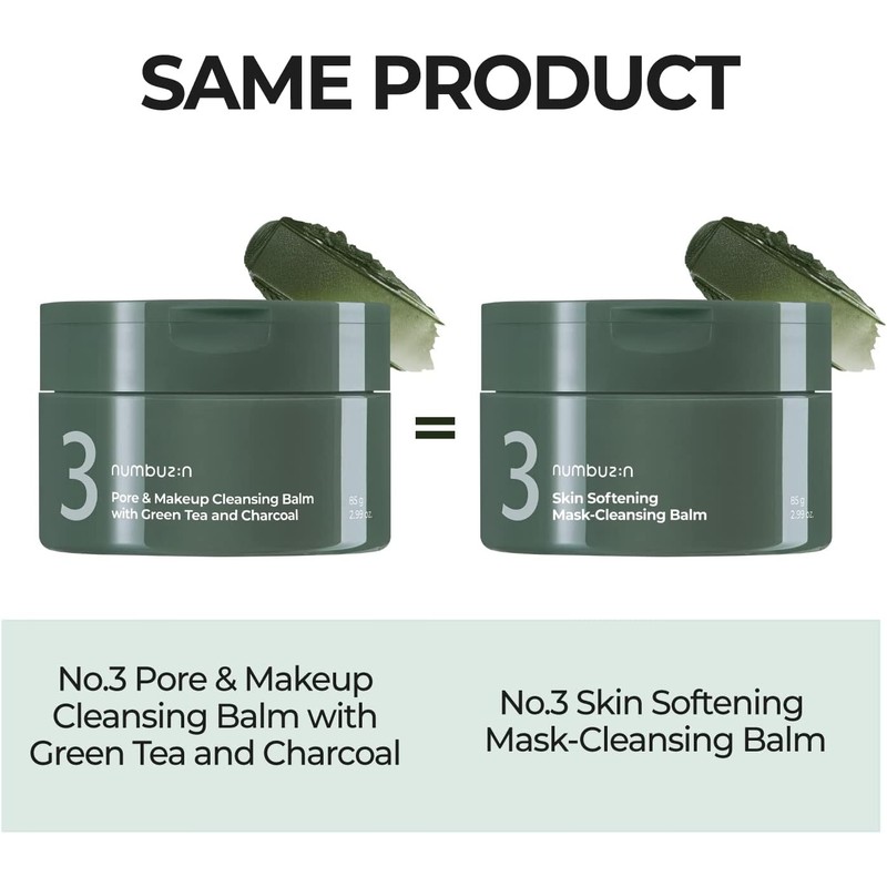 numbuzin No.3 Pore & Makeup Cleansing Balm with Green Tea