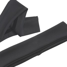 Lila Mae Non Slip Women's Headband | Velvet Interior for Flyaway Control, Sweat Wicking, Versatile Colors, Machine Washable (Black, 1 Pack)