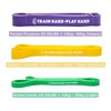 Train Hard- Play Hard Gummibänder zum Muskelaufbau + Board mit