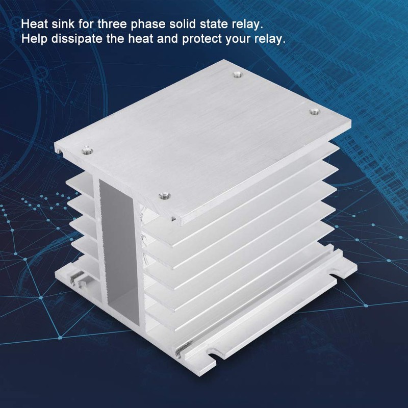 Three-Phase Solid State Relay Heatsink SSR Derivative Aluminium Heatsink, Radiator