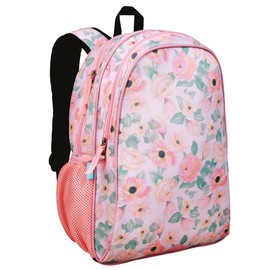 Wildkin JumpOff Jo 15-inch Kids Backpack – Durable, Adjustable, Ideal for School - Floral Watercolor