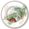 Boston International IHR Round Dessert Paper Plates, 8-Inches, Decorative Branches