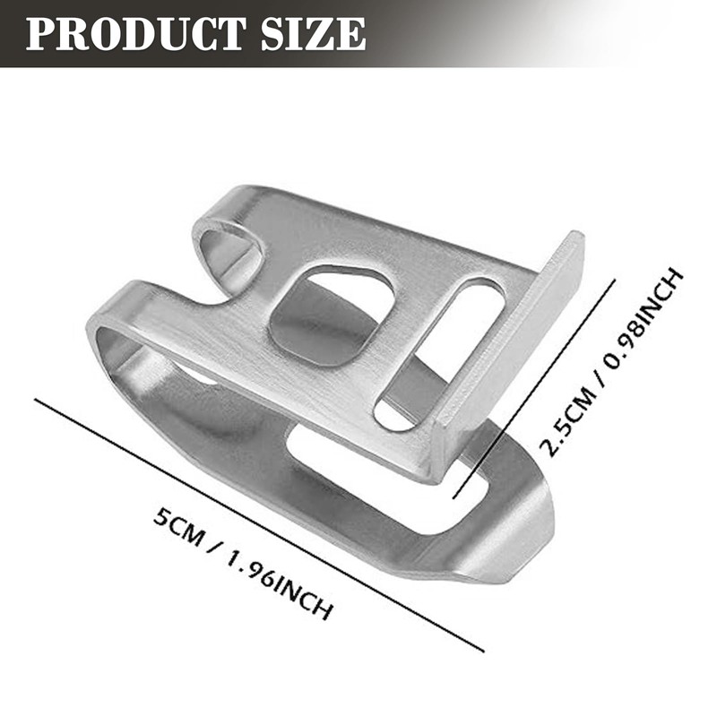 6Pcs Replacement Belt Hook Clip Sturdy Driver Belt Clip Hook