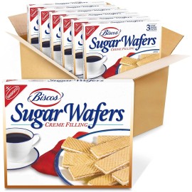 Nabisco Biscos Creme Filled Sugar Wafers, 6 - 8.5 oz Boxes
