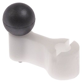 Fimar Dough Rolling Aid for FI42, FIP42, FI32, Transparent White/Black, Plastic, 18.5 mm Height, 32 mm Hole Spacing, 10 mm Hole Diameter