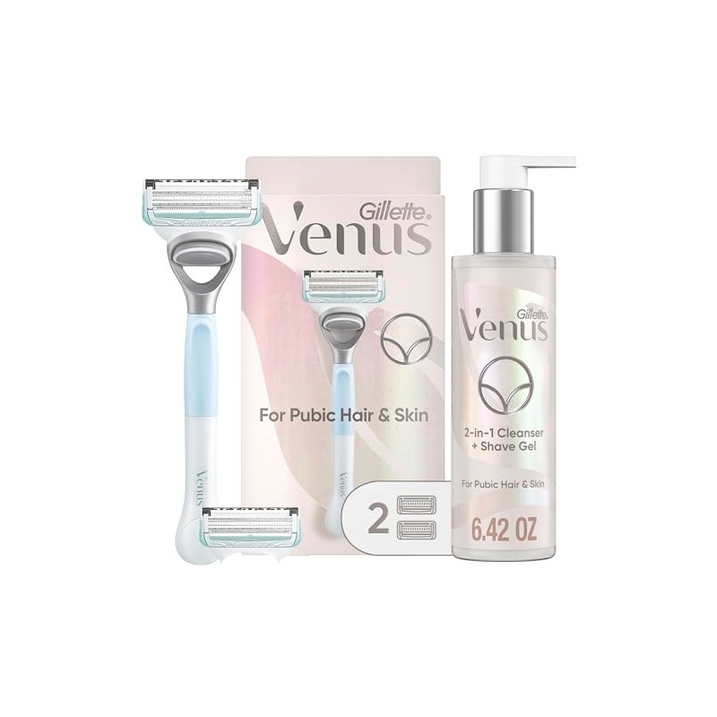 Gillette Venus for Pubic Hair and Skin Shaving Set, Women’s