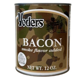 Yoders Yoder's Original Canned Bacon, Made in the USA, 12 oz per can,10 year shelf life