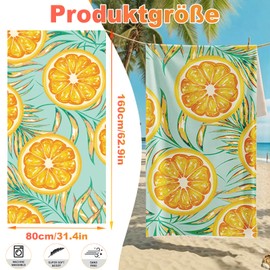 Mikrofaser Strandtuch -160 X 80 cm Microfaser Badetuch Groß, Mikrofaser Handtuch, Microfaser Handtücher, Strandhandtuch, Strandtücher, Strandtuch Mikrofaser, Für Reise Urlaub Schwimmen Camping﻿