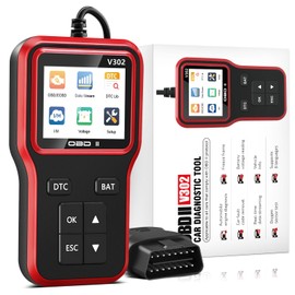 OBD2 Scanner Car Diagnostic Tool, Check Engine Code Reader OBD2 Scanner with Reset, Mode 6, Mode 8 & I/M Readiness, Auto Check Engine Light Car Diagnostic Scan Tool for All OBDII Car Since 1996