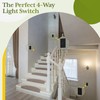TG 4-Way Toggle Light Switch with Wall Plate, Four Way