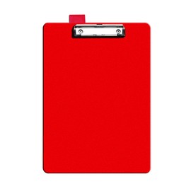 Seco A4+ PVC Covered Clipboard with Heavy Duty Clip - Red