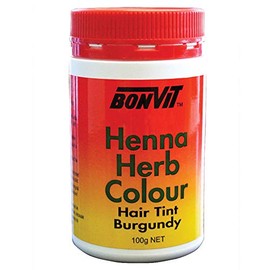 Bonvit Henna Herb Hair Tint Colour 100 g, Burgundy 100 grams