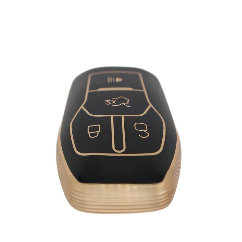 HEYEZQTY 4 Button Keyless Key Fob Cover Protector Case Shell