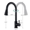Kitchen Sink Faucet Black Pull Down/Out Sprayer Swivel Single Handle