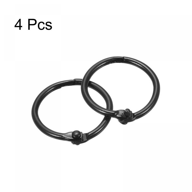 sourcing map Loose-Leaf Binder Rings, 30mm/ 1.2 inch Metal Book