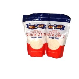dixie lily Lot of 2 bags Dixie Lily Enriched White Corn Quick Grits Gluten Free 20 oz Each