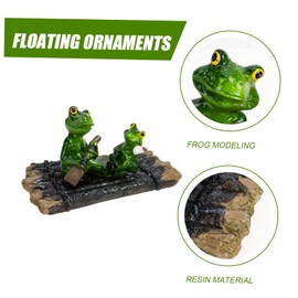 Totority Resin Frogs Statue Craft Charming Garden Ornament for Indoor and Outdoor Realistic Floating Present for Family and Friends Vibrant for Home and Office