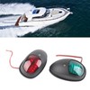 2pcs Waterproof Boat Navigation Light Green Red Marine LED for