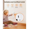 SURAIELEC 15AMP Outlet with Nightlight, Dusk to Dawn Guide Light,