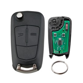 2 Button Flip Key Remote Control for Vauxhall Corsa D Meriva B (433 MHz PCF7941 Chip) (Delphi System)