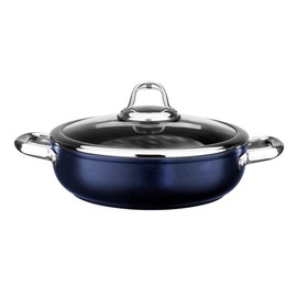 Leggno Master Titanium Nonstick Shallow Cookware 9.44 Inches (24 cm) Blue