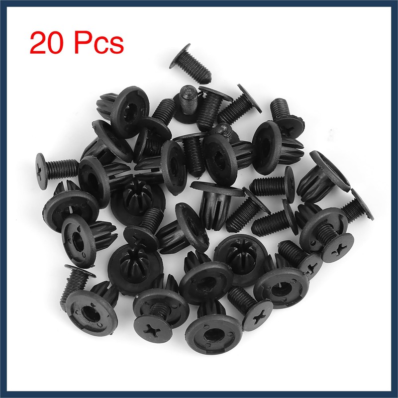 INFINAUTO 20pcs Fender Liner Bump Push Rivet Retainer Fastener 07130702966