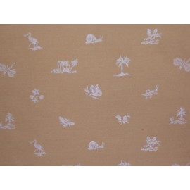 Brunschwig & Fils, Toile Botanique, Animal Novelty, BTY, Color Jasmine