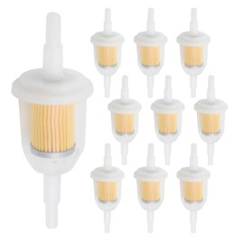 EATAKWARD 10Pcs Inline Fuel Filters, Engine Fuel Filter Replacement for Kawasaki Replacement for Kohler for Tractors Lawn Mowers Snowmobiles Garden Tillers Go Karts with 1/4 or 5/16 Inch Fuel Lines