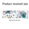 Fujitoya Flower Pink Wisteria Decorative Butterfly Stylish Removable Wallpaper Floral