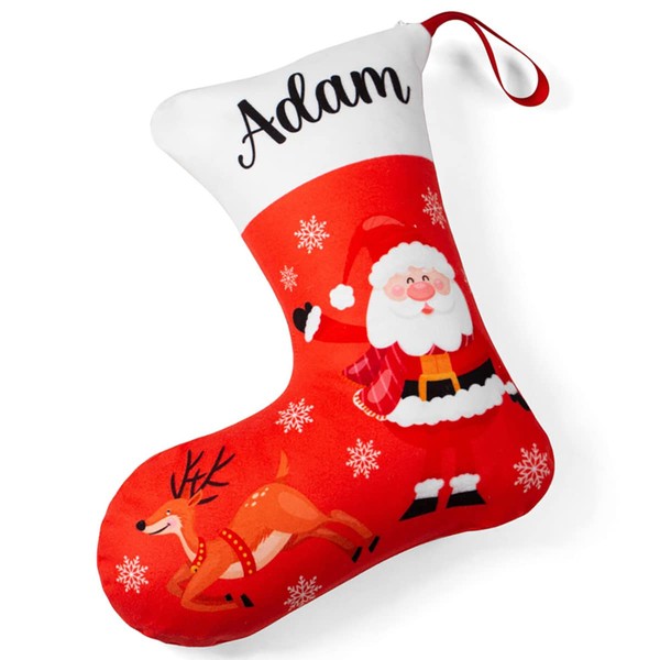 Ferocity Christmas Stocking Personalised with Name for Children 2 in