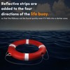 23 Inch Life Rings with 98.4ft Water Floating Lifesaving Rope