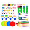 48Pcs Kids Paint Brushes Set Painting Drawing Stamp Kit Fun