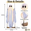 Hanging Swing Ghost Halloween Decoration with String Lights – Cute