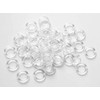 Cafe Curtain Rings 100pcs Clear Plastic Rings for Roman Shades 5/8"