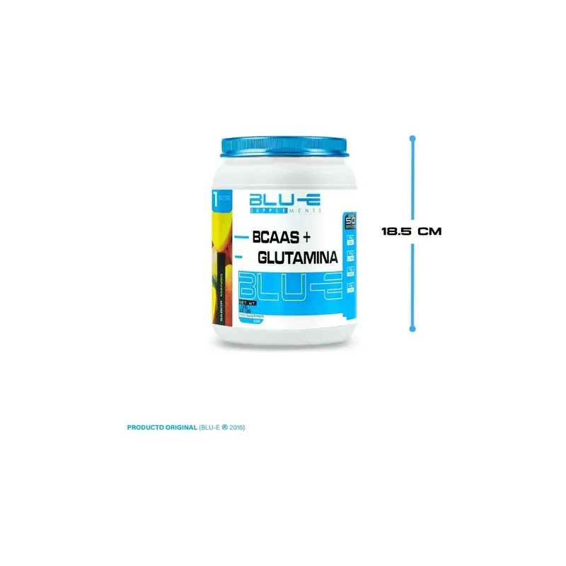 Aminoácidos Bcaas + Glutamina Blu-e 1kg Varios Sabores Full