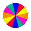 AMYESE 20ft Rainbow Parachute for Outdoor Party Games, Kids Play