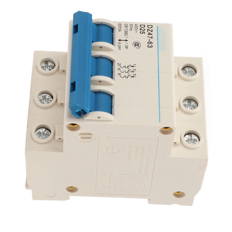 Miniature Circuit Breaker Flame Retardant Housing 3P Automatic Circuit Breaker