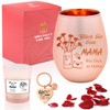 Muttertagsgeschenk Windlicht mit Gravur Duftkerze Schlüsselanhänger, Geschenke für Mama, Geburtstagsgeschenk
