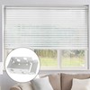 Waziaqoc 6PCS Blind Brackets, 2.5 Inch White Low Profile Box