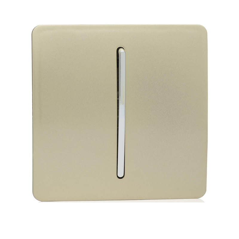 Trendi Modern 1 Gang 1 or 2 way Screwless Rocker