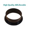 Duct Connector Flange 8"(7.56 Inch) Black Plastic Straight Dryer Vent