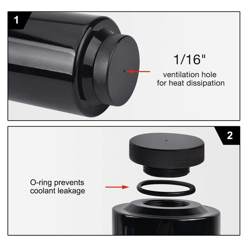 EVIL ENERGY Coolant Overflow Tank, Radiator Overflow Bottle Universal 800ml