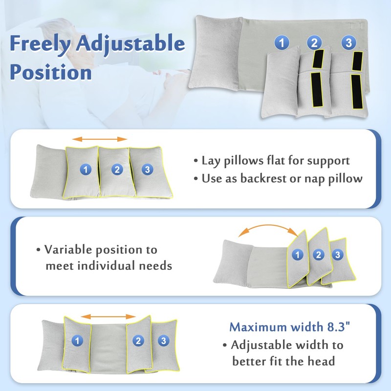 Mybow Neck Stabilizer Head Support Pillow, Post Surgery Pillow for