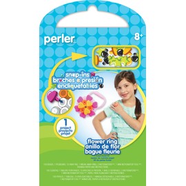 Perler Flower Ring Beads Snap ins Activity Kit