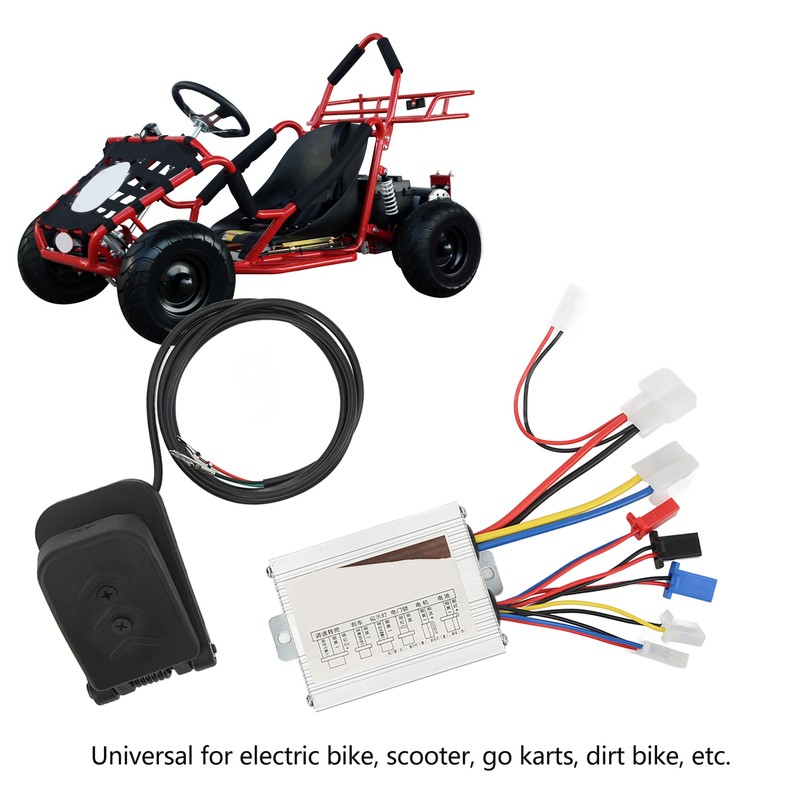 DC24V 500W Brushed Speed Controller with Throttle Pedal Kit for