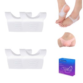 Keroius Arch Support-Best Arch Support Brace, Flat Foot Arch Supports for Men & Women,Foot Relief Cushions for Plantar Fasciitis, Fallen Arches, Achy Feet Problems (2 Pairs White)