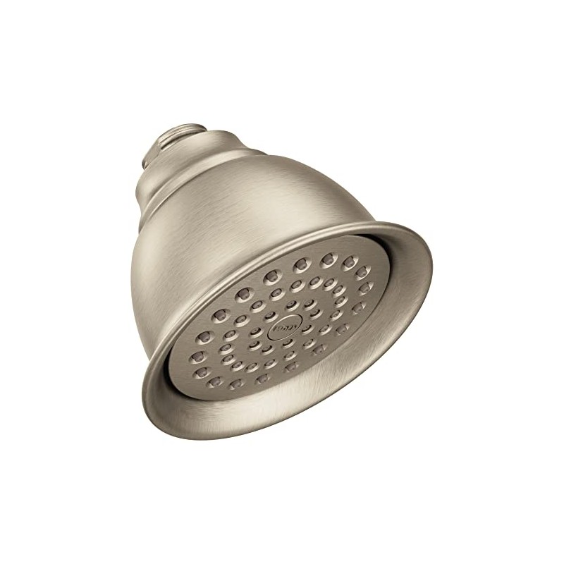 Moen Moenflo XL Brushed Nickel Single Function Showerhead, 6302BN